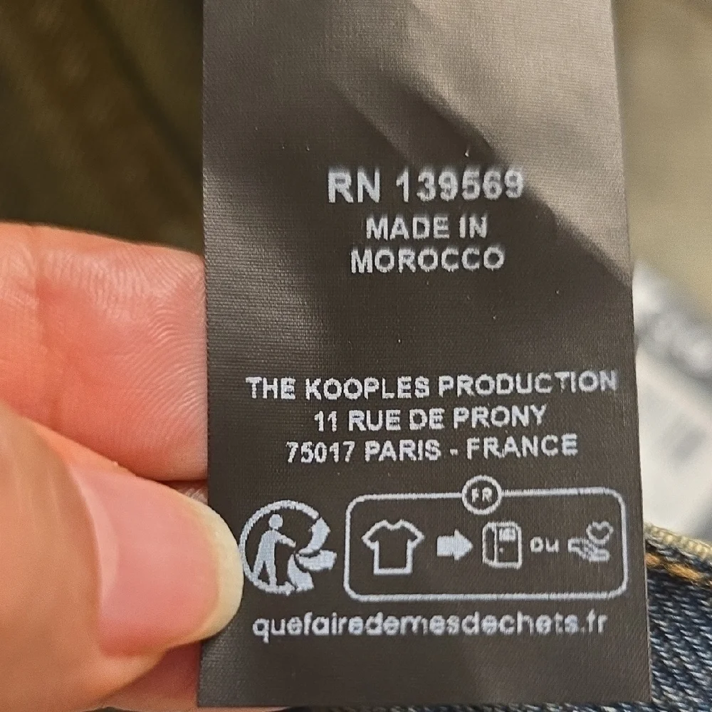 The Kooples Blue Straight Men Jeans See Mesurements